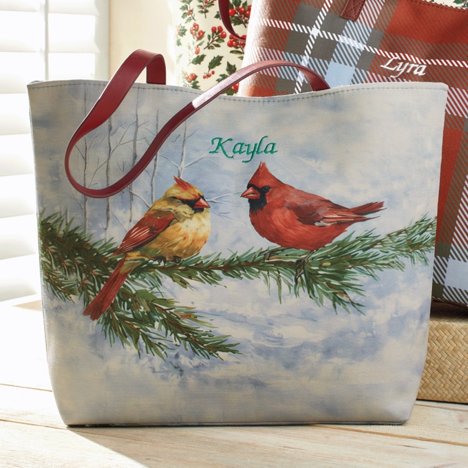 Holiday Canvas Tote, , large