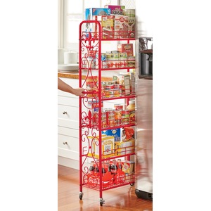 Fleur-De-Lis Thin Rolling Pantry, , large