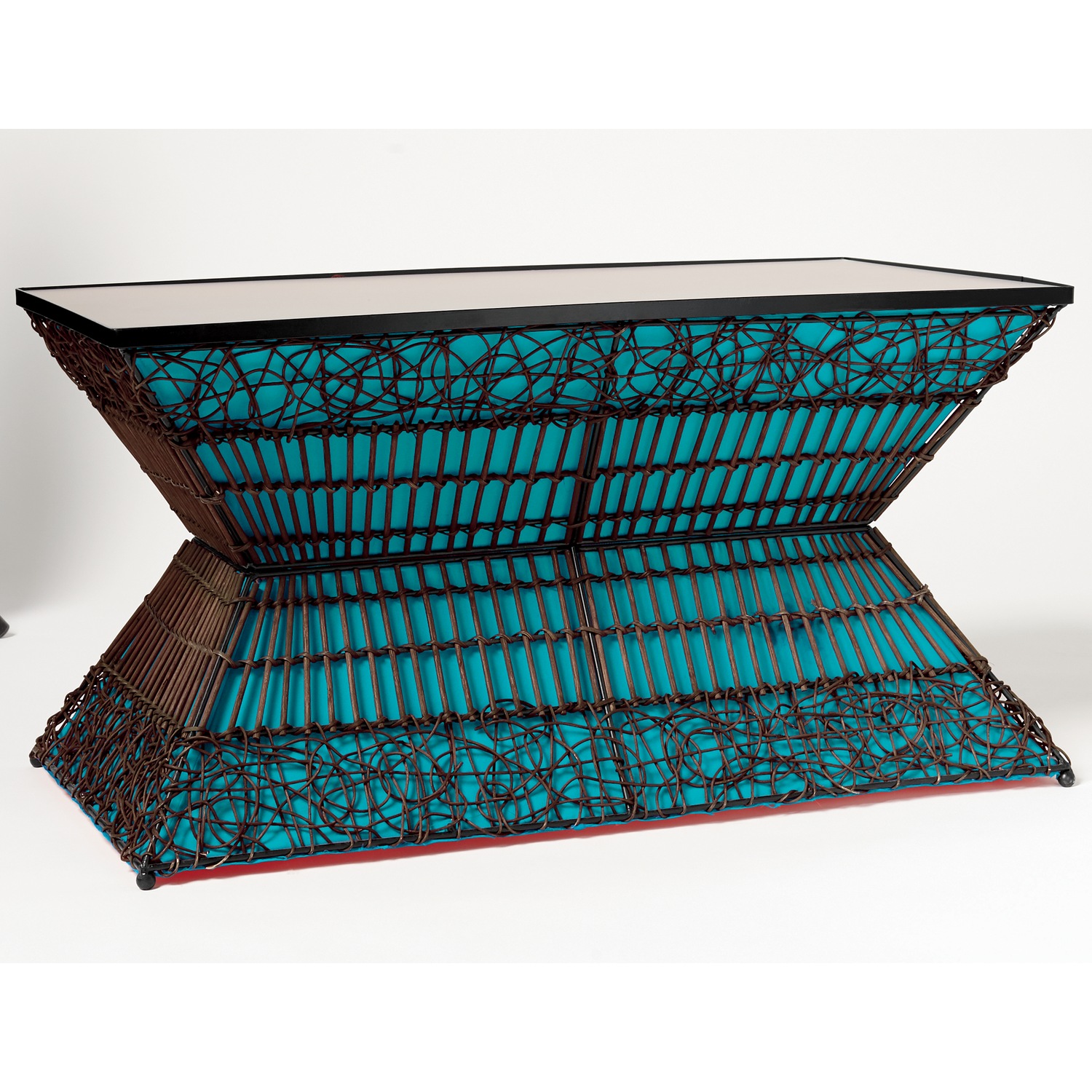 Zain lighted rattan coffee table new arrivals