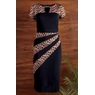 Animal Ruched Hardware Dress, , large