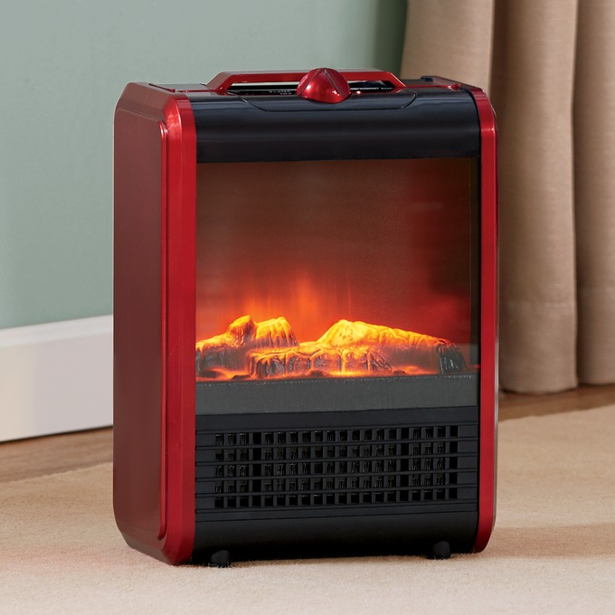 Comfort Zone Compact Ceramic Fireplace | Montgomery Ward