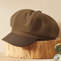 Solid Color Newsboy Cap, , large