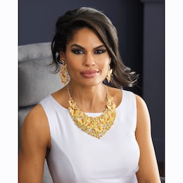 Crystal Butterfly Necklace &amp; Earring Set, , large