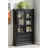 Dawson Media Display Cabinet, Black, large