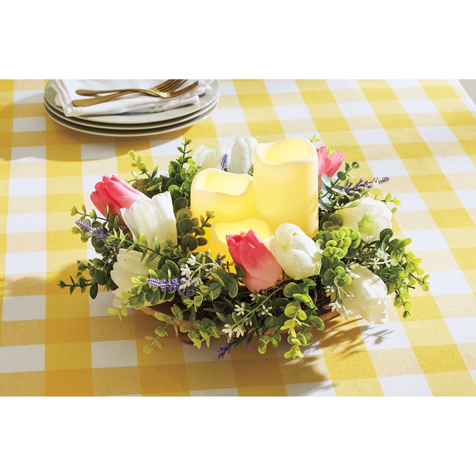 Easter Candlelit Floral Centerpiece, , large