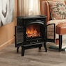 1500W Electric Fireplace Stove Heater with Remote & Realistic Flame Effect, , large