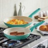 GreenPan Rio Set of 2 Fry Pans, , large