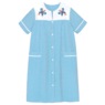 Duster With Embroidered Yoke, French Blue Stripe, large