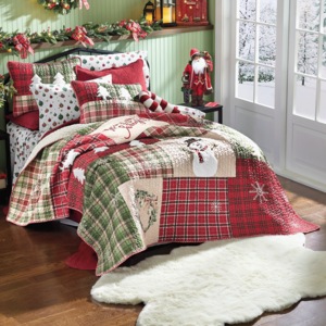 Holiday Patch Oversized Quilt, , large