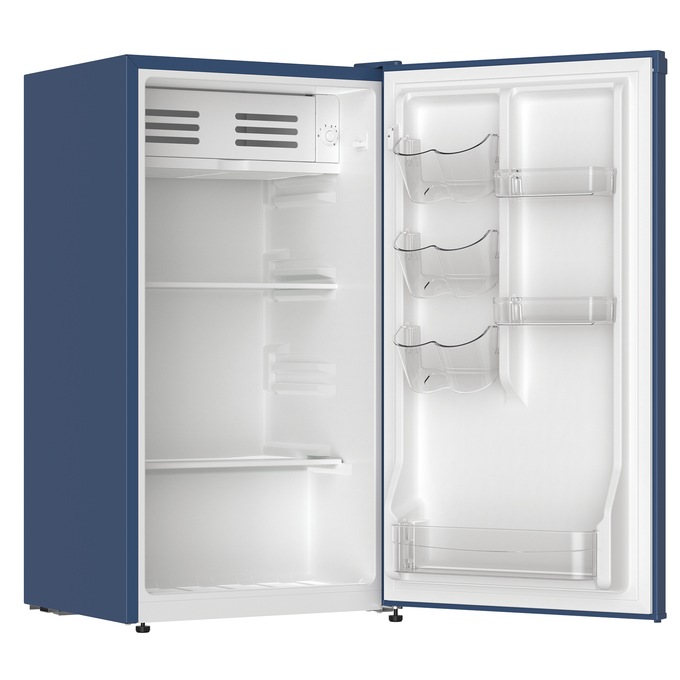 Montgomery Ward 3.2 cu. ft. Contemporary Fridge/Freezer, Gray or Blue, Marine, large