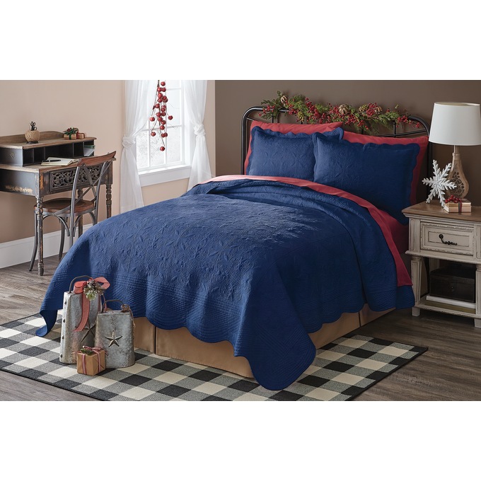 Chateau Oversized Reversible Cotton Quilt, , large