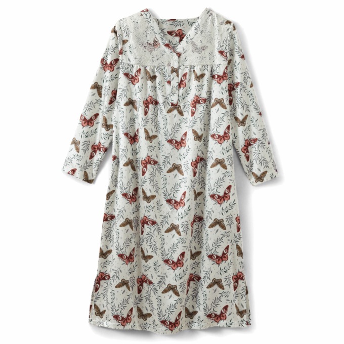 Brushed Back Satin Gown, , large