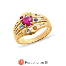 Mom & Family Birthstones Ring, , large