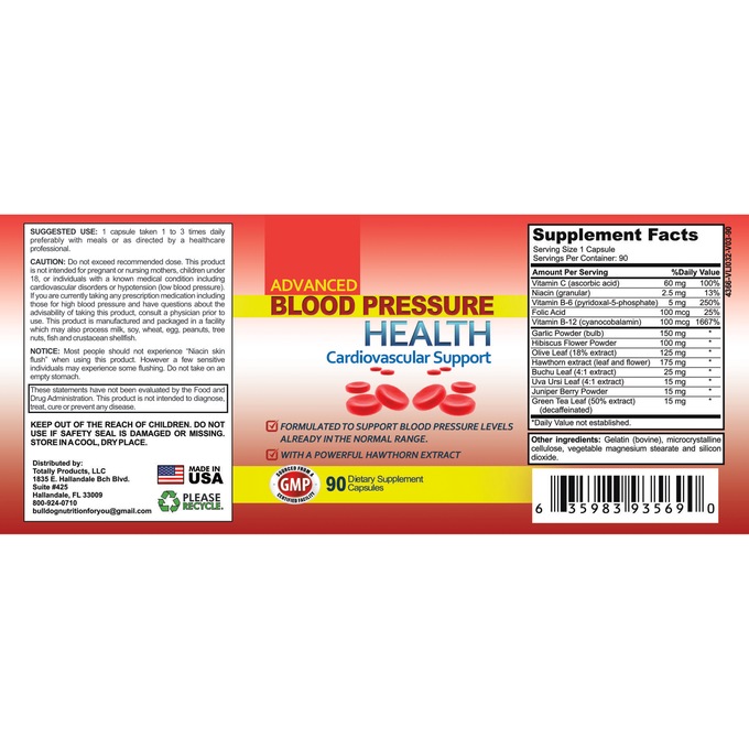 Advanced Blood Pressure Health Supplement , , large