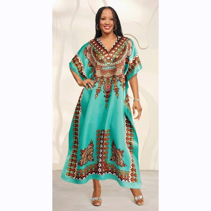 Goddess 3 Long Women's Caftan, , large