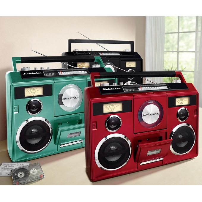 Studebaker Sound Station Portable Boom Box, , large