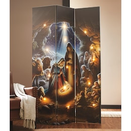 Lit Nativity Room Screen, , large