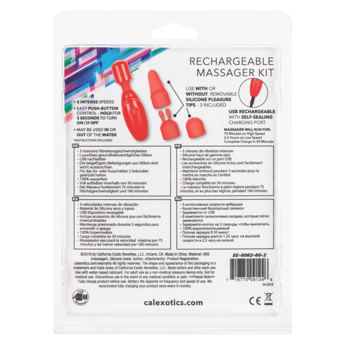 Rechargeable Massager Kit, , large