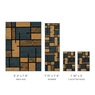 4-Piece Gilmore Rug Set, Navy, large