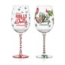 Dolly Parton Holly Dolly Christmas Set of 2 Wine Glasses, , large