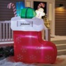 Lit Christmas Stocking Inflatable, , large