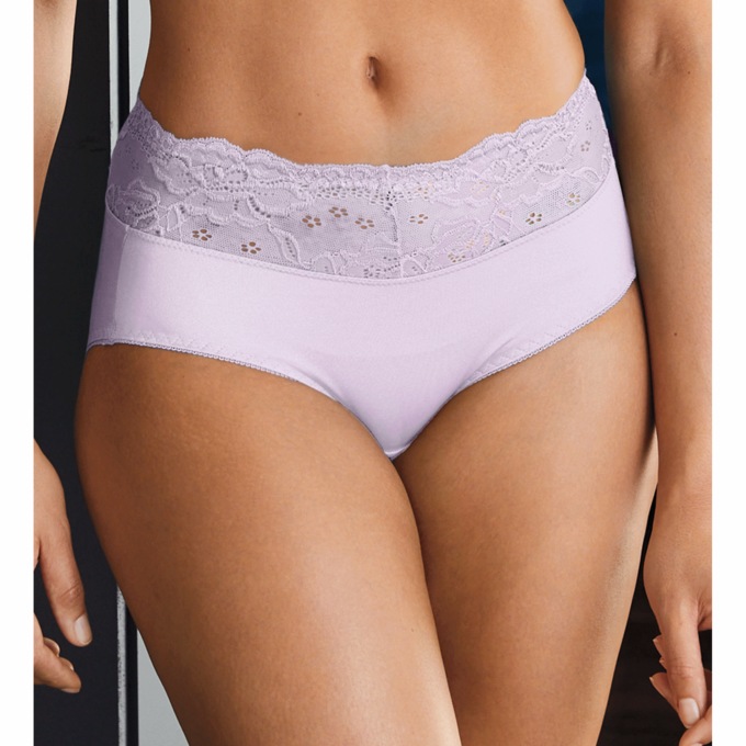 Lace-Trim Bikini Panty, , large