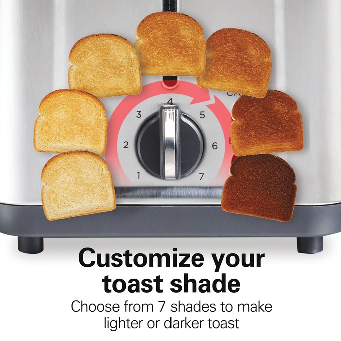 Hamilton Beach Stainless Steel 2-Slice Toaster, Stainless Steel, large