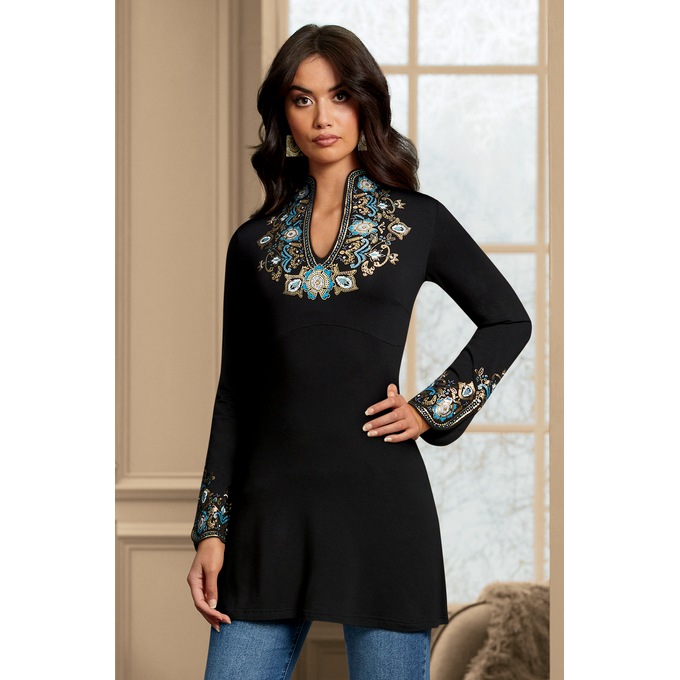 Natasha Embellished Tunic, , large
