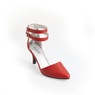 Camlo Women's Pump with Double Ankle Strap in Lots of Colors, Lipstick Red, large
