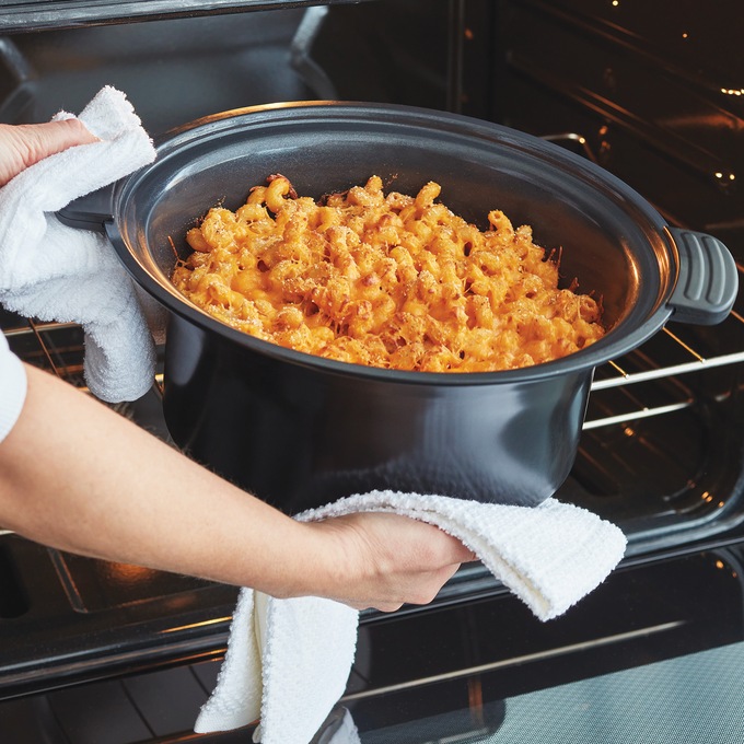 Green Life Slow Cooker Healthy Duo 6-Quart Slow Cooker, Black, large