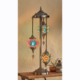 Bagheera Trio Globe Mosaic Lamp, , large