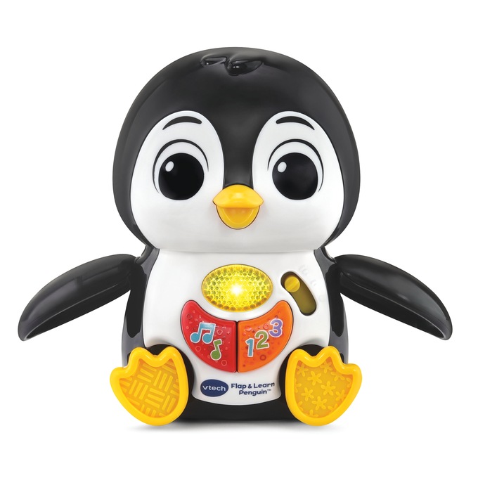 VTech Flap & Learn Penguin, Black, large