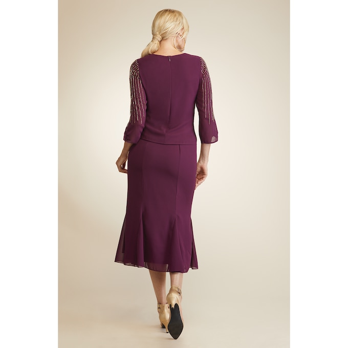 Sydni 2-Piece Embellished Skirt Set, , large