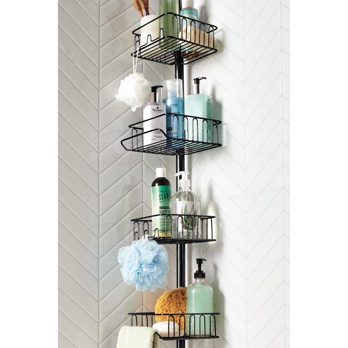 Adjustable Shower Pole Caddy, , large