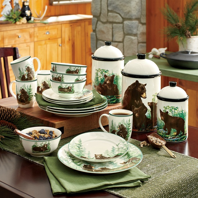 Black Bear Lodge Kitchenware Montgomery Ward