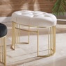 Velvet Button-Tufted Bench, , large