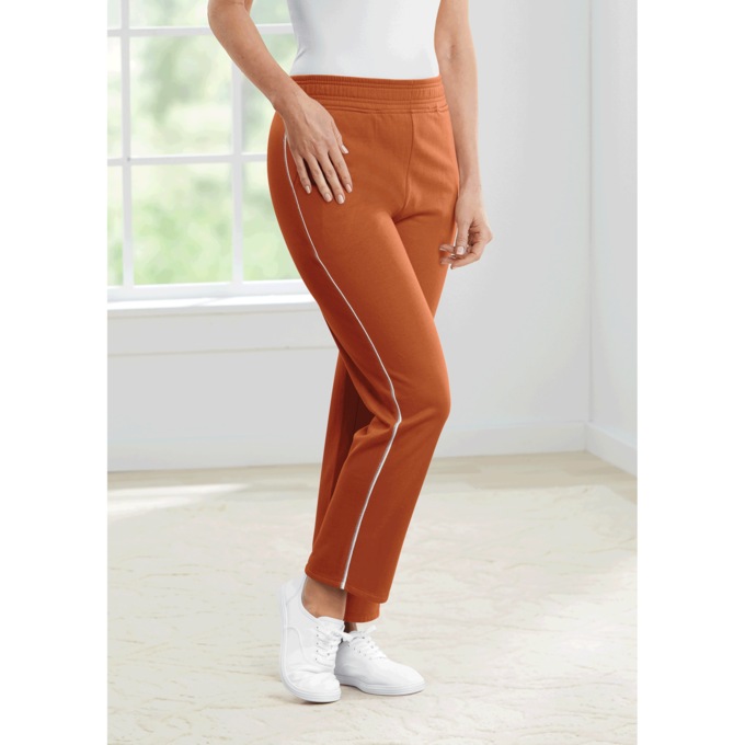 Fleece Contrast-Trim Pant, , large