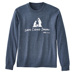  Love Came Down Inspirational Graphic T-Shirt, , large
