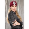 Velvet Turban with Pin, , large