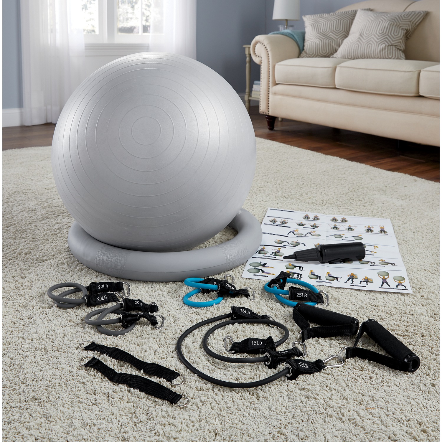 Large exercise ball for on sale desk
