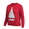 Flip Sequin Christmas Tree Crewneck Sweatshirt with Reversible Sequins, Red, large