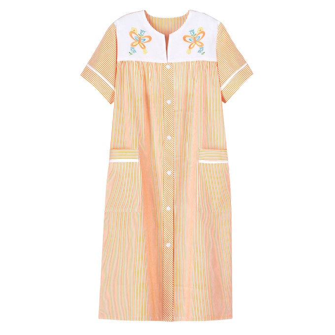 Duster With Embroidered Yoke, , large