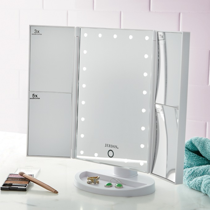 Jerdon Multi Magnification Lighted Makeup Mirror Montgomery Ward Shop wayfair for the best 20x magnifying mirror lighted. jerdon multi magnification lighted makeup mirror