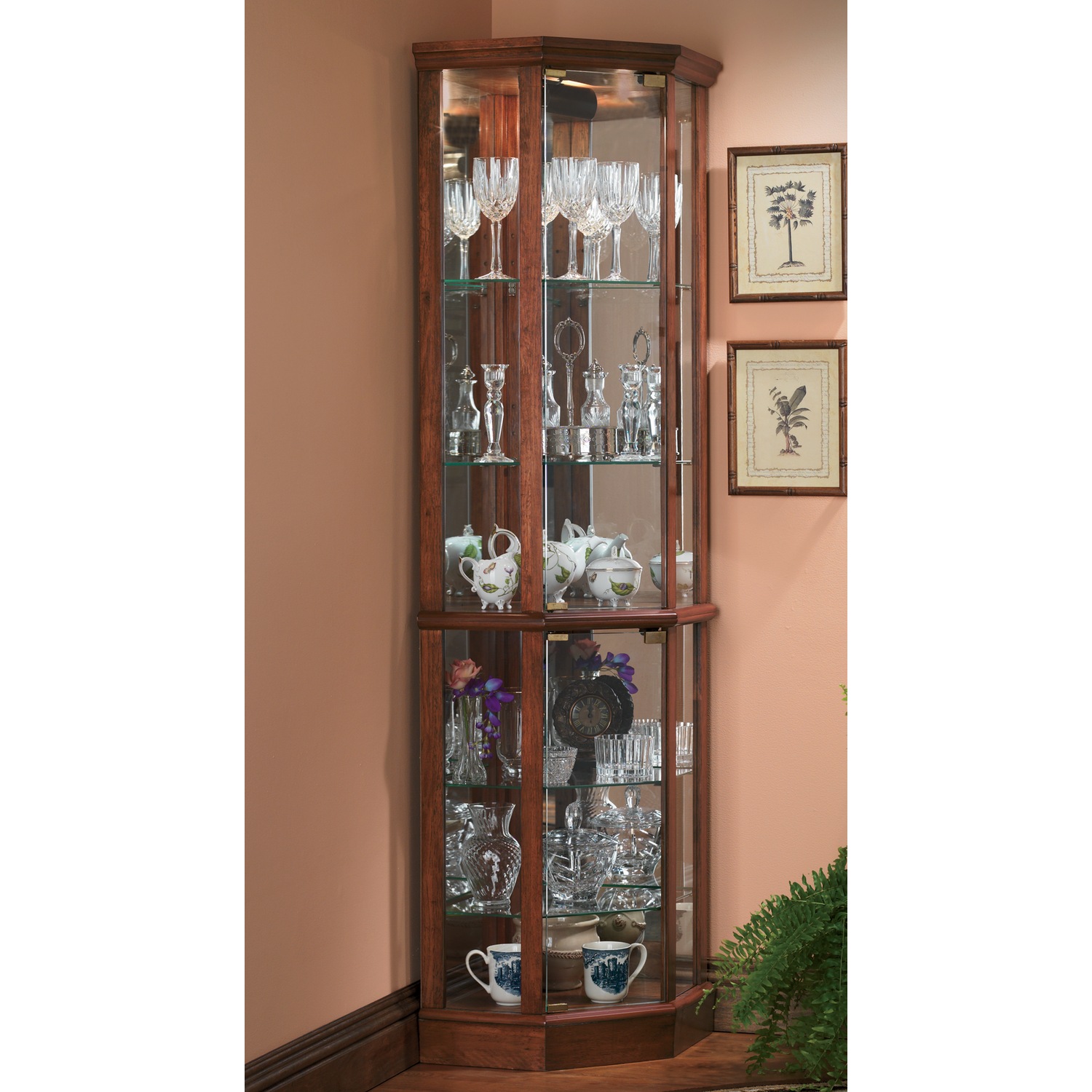 Curio Lighted / Curio Vintage Angled Lighted With