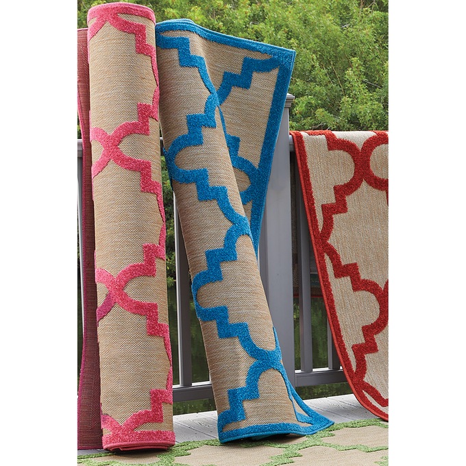 Sanibel Bright Rug, Blue, large