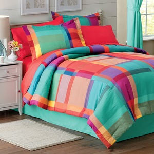 Cordoba Plaid Comforter Set, , large