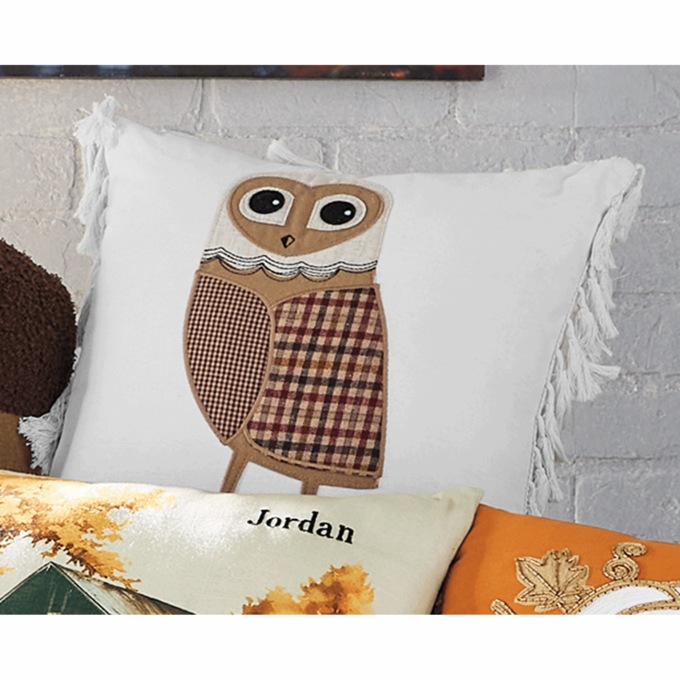 Owl Accent Pillow, , large