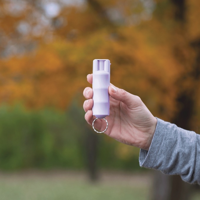 Keychain Pepper Spray, Lavender, large