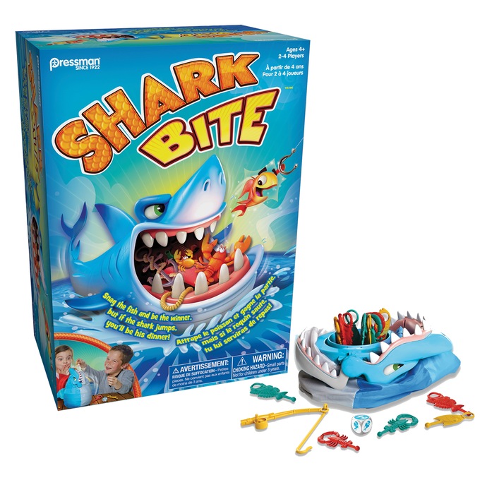 Shark Bite Game, Blue, large