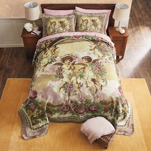 Nativity Tapestry Bedspread, , large